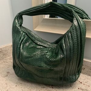 Justified Hunt Pumpkin Snakeskin Bag
